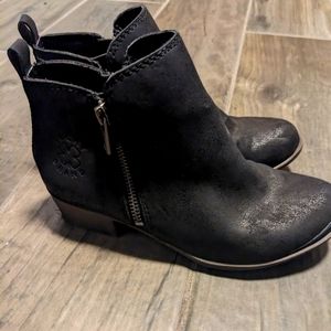 Girls lucky brand black boots